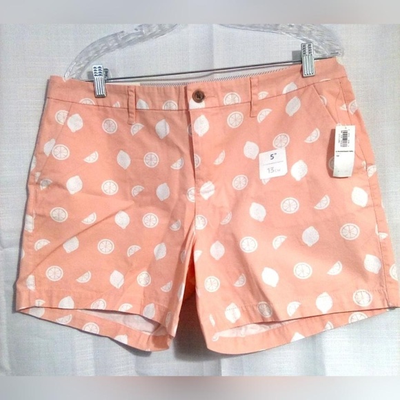 Old Navy Pants - Old Navy Women's Shorts Sz 12 Peach With Lemons Old Navy Pants - Old Navy Women's Shorts Sz 12 Peach With Lemons